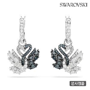 Swan Black Rhodium Drop Earrings 5705728 product image