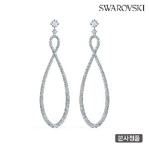 Infinity White Hoop Earrings 5518878 product image