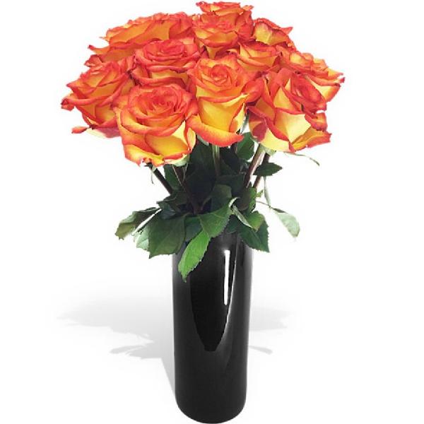 Citrus Bloom Roses Bouquet product image