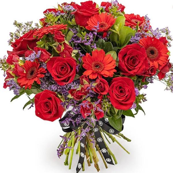 Passionate Romance Roses, Gerberas, and Seasonal Flowers product image