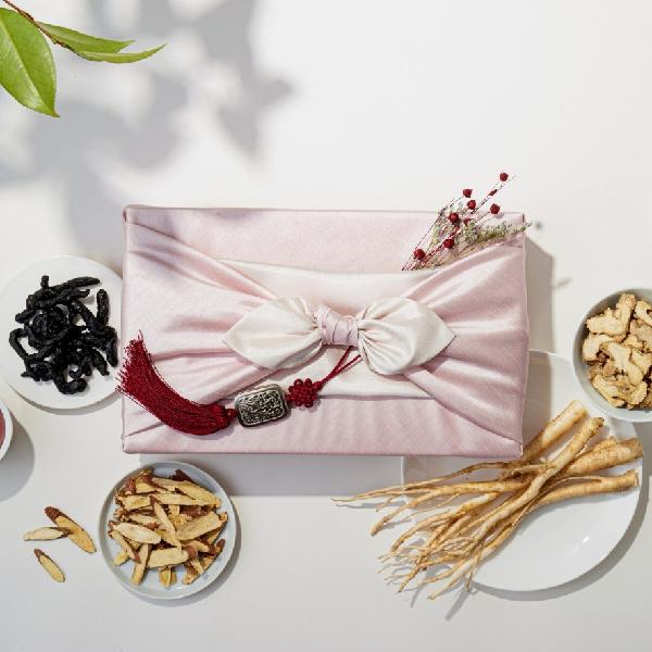 Sweet Braised Balloon Flower Root (Flower Ribbon Wrap Package-Light Red) 1,000g product image