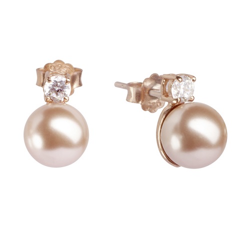 Official Product] Misaki Pearl Earrings - QCREFEELPINKSTUDS / Duty