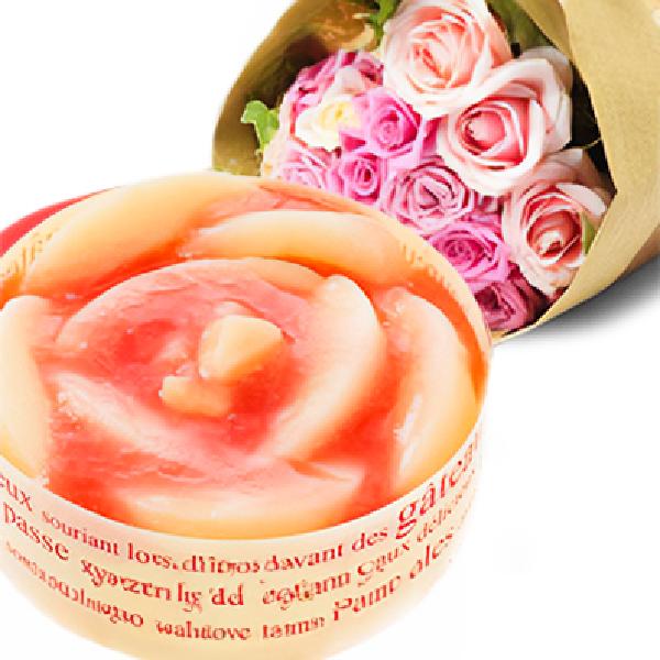 Sweet Love with Cake and Flowers product image