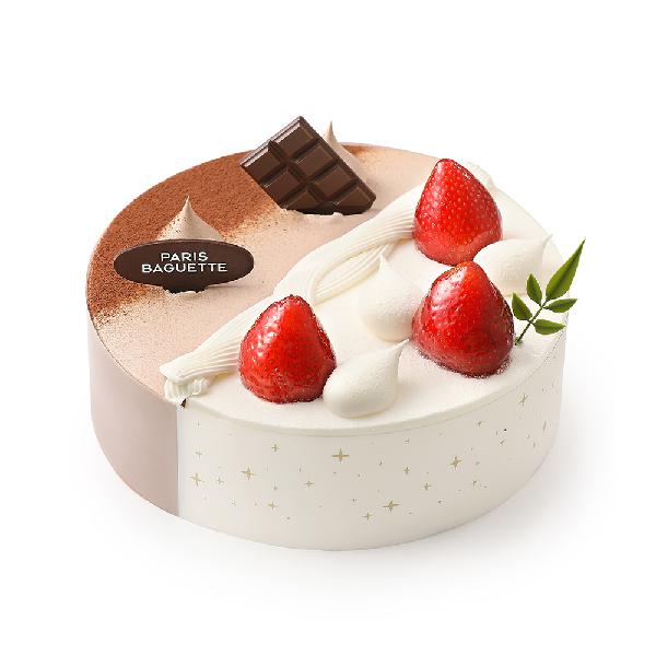 Half Chocolate, Half Strawberry Cake product image