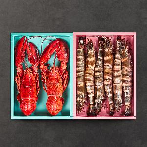 크랩 혼합 선물세트 (자숙랍스터 2미/미당400-450g+킹타이거새우 1kg/6-7미) item image