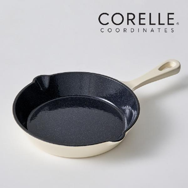 Coordinates Cast Iron Scarlet Ivory 21cm Frying Pan product image