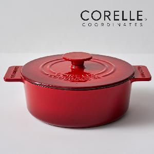Coordinates Cast Iron Ashley Red 22cm Stew Pot product image
