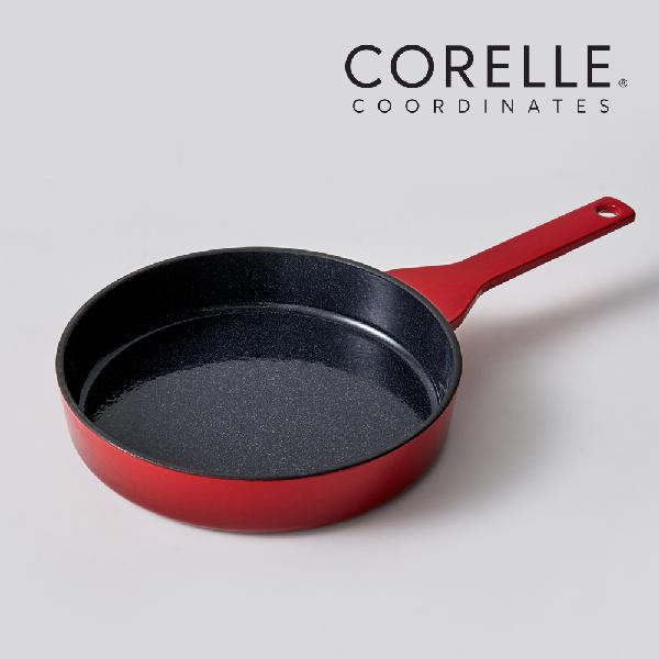 Coordinates Cast Iron Ashley Red 22cm Round Frying Pan product image