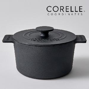 Coordinates Cast Iron Ashley Matte Black 20cm Casserole Pot product image