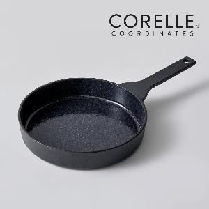 Coordinates Cast Iron Ashley Matte Black 22cm Round Frying Pan product image
