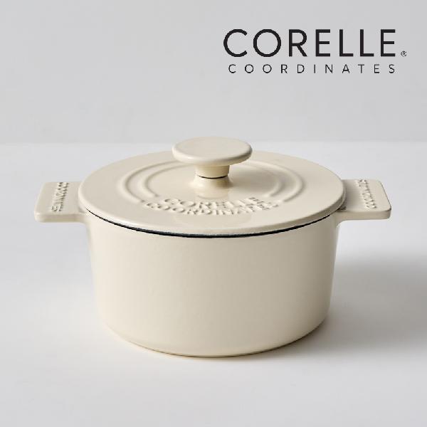 Coordinates Cast Iron Ashley Ivory 16cm Casserole Pot product image
