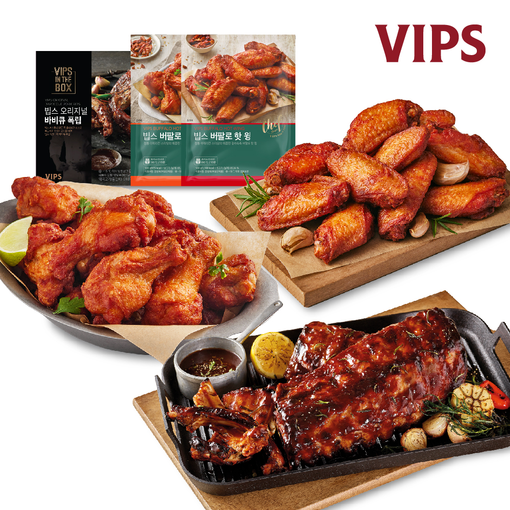 Pork Ribs Vips Original Pork Ribs Mix & Match Set 6 In South Korea VIPS | SodaGift