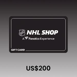 Fanatics NHLShop.com US$200 Gift Card product image