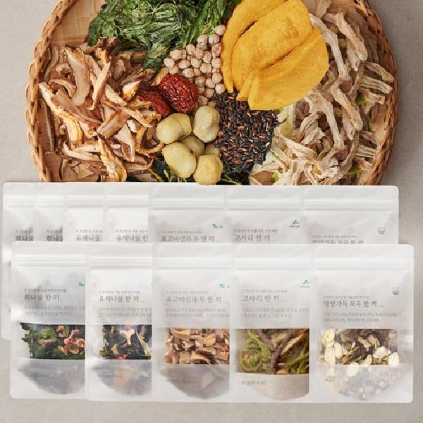 EatTheMeal Namul 2 Week Pack 14 Types (Rapeseed 4 + Aster 4 + Shiitake-Radish 2 + Grain 2 + Bracken 2) product image