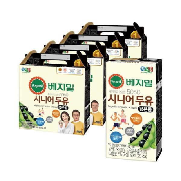 Vegemil 5060 Senior Soy Milk 190ml x 64 packs (16 packs x 4 boxes) product image