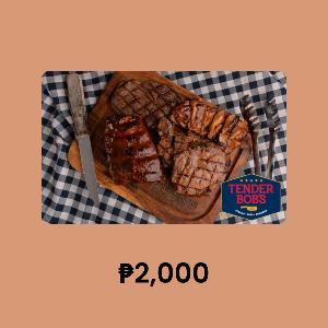 Tender Bob's ₱2,000 Gift Card product image