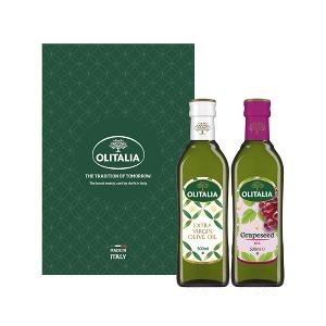Olitalia Extra Virgin Olive Oil 500ml + Grapeseed Oil 500ml product image