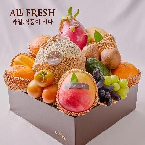 Premium Fruit Gift Set Signature No.2 (13 kinds, 5.4kg or more, Wrapped in Bojagi) item image