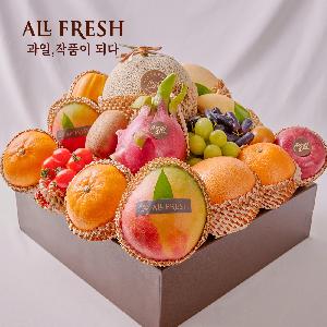 Premium Fruit Gift Set Signature No.4 (15 kinds, 7.2kg or more, Wrapped in Bojagi) item image