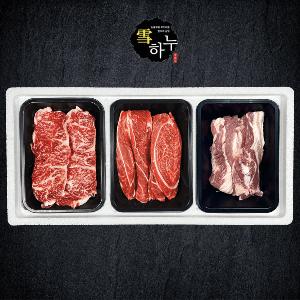 Premium Aged 1++ Korean Beef & Pork Belly Cut Combo Set product image