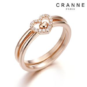 Cranne Two Heart Layered Ring C24RB072 product image