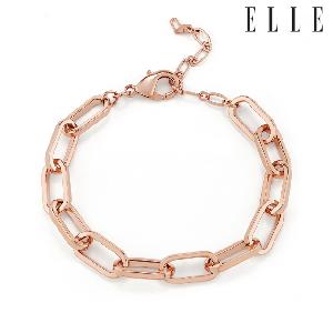Square Clip Chain Bracelet ELBRBB084 Rose Gold product image