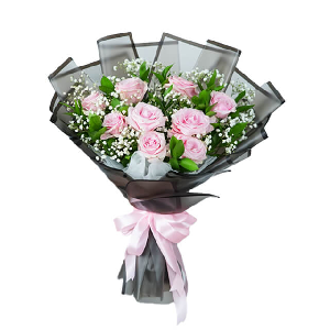 매혹적인 플라밍고 핑크 장미 부케 item image
