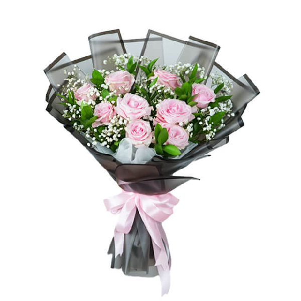 Charming pink rose bouquet - wonder flamingo pink rose item image