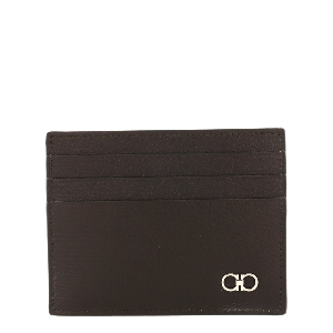 Textured gancini card holder product image