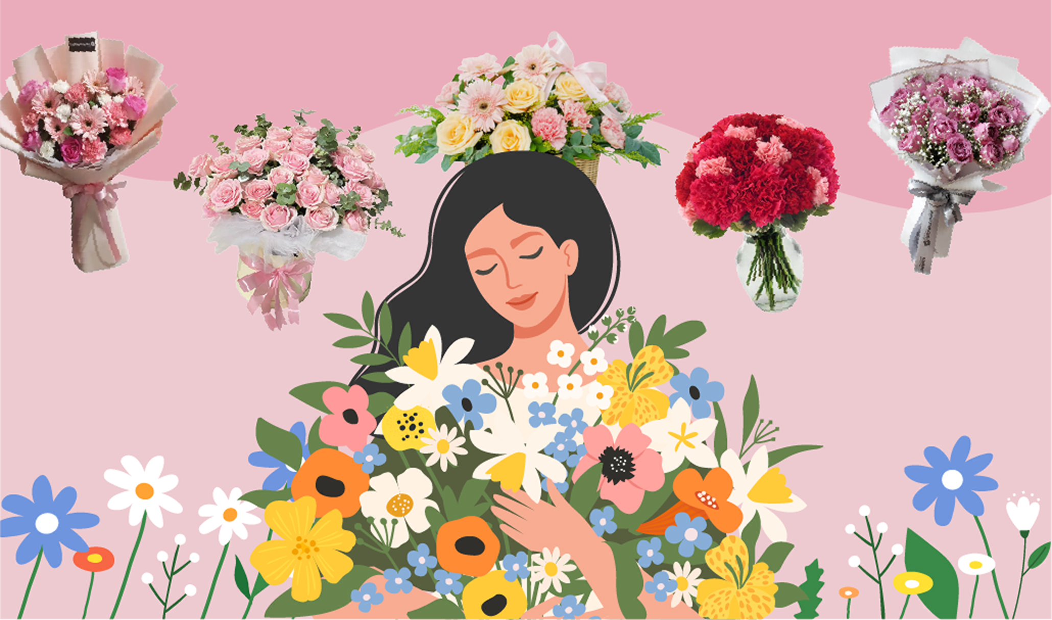 마음 전하는 꽃다발🌸 image