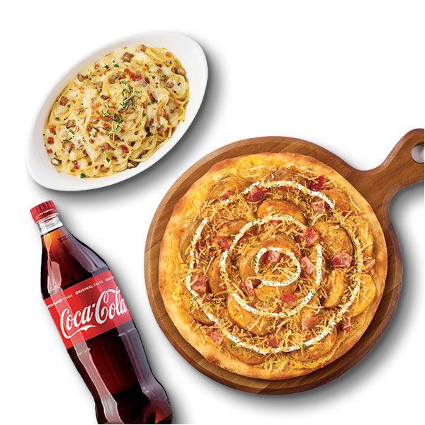 Triple Potato Pizza + Carbonara + Coke 1.25L product image