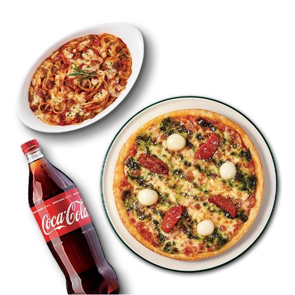 Basil Tomato Pizza (8”) + Bolognese + Coke 1.25L product image
