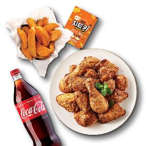 Spicy Crispy Chicken + Spicy Cheese Wedges + Coke 1.25L product image