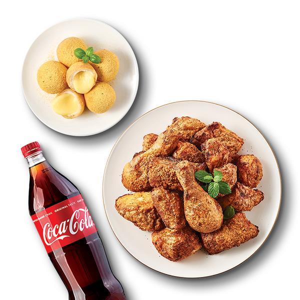 Spicy Crispy Chicken + Quattro Mozza Cheese Balls + Coke 1.25L product image