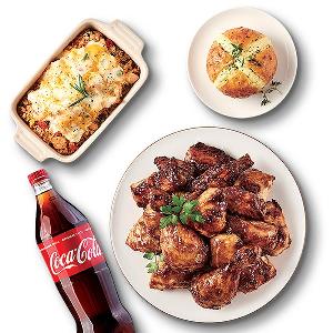 Galbi King + Galbi King Rice + Baguette Balls + Coke 1.25L product image