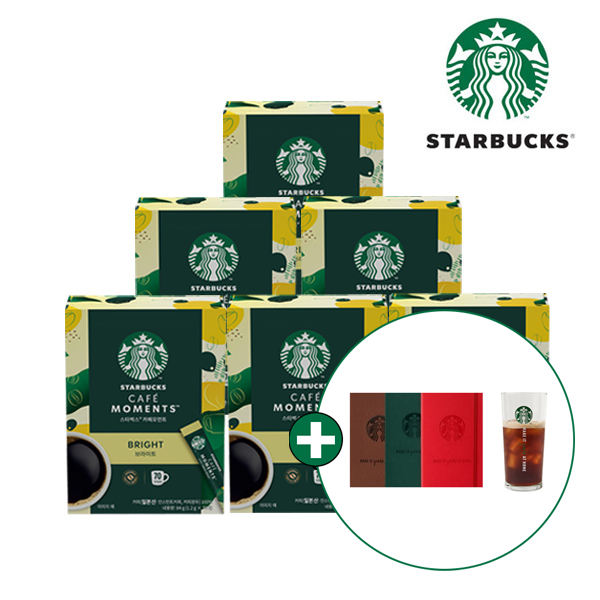Cafe Moment Bright Blonde Stick Coffee (70T X 6 Boxes) + Starbucks Iced Cup & Notebook Gift product image