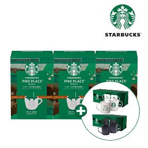 Drip Bag Medium 5T (Pike Place) 3 Boxes + Random Starbucks Mug 2P Set product image