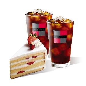 Strawberry Fresh Cream Slice + 2 Americano R item image