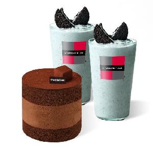 パヴェチョコレートケーキ（プチ） + ミントチョコフラッペ R 2杯 item image