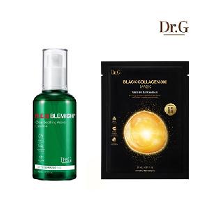 Red Blemish Clear Soothing Active Essence 80ml + Black Collagen 300 Mask Radiance & Firming (4 sheets) product image