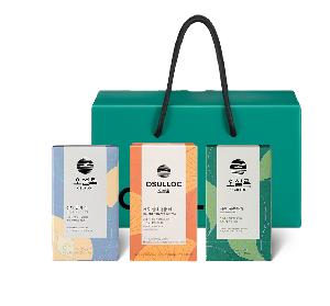 Jeju Tea Box Jeju Pure Green Tea & Samda Honey Pear Tea & Jeju Samda Young Citrus Tea product image