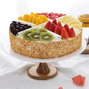 Round Multi-Fruit Birthday Cake product image