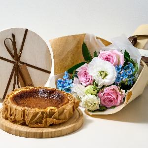 Diental Cheesecake and Flower Bouquet product image
