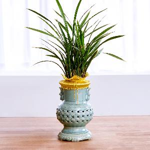 Golden Chaehong Celadon Pierced Vase item image