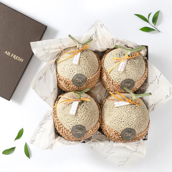 "With Complimentary Message Card" Premium Musk Melon Gift Set (4 pcs) 6.4kg+ item image