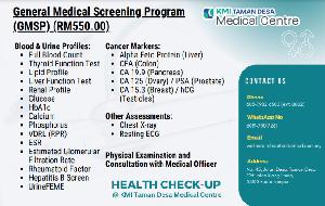 KMI TAMAN DESA MEDICAL CENTRE RM550 Gift Card product image