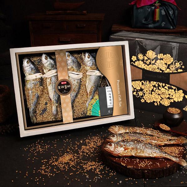Beopseongpo Whole Barley Corvina Limited Set (4 Fish / With Green Tea Jakseol 4) product image