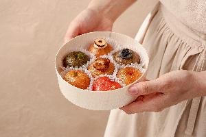 Handmade Juak Dessert Box 7pcs 1-tier (Wrapped in Flower Cloth) product image