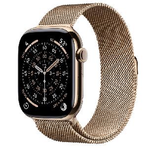 Apple Watch 11(GPS + Cellular)46mm Gold Titanium Milanese S/M product image