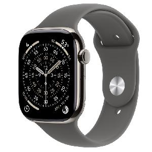 Apple Watch 11(GPS + Cellular)46mm Natural Titanium Stone Gray Sport Band M/L product image
